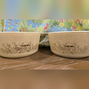 2 Vintage Forest Fancies Casserole Dishes